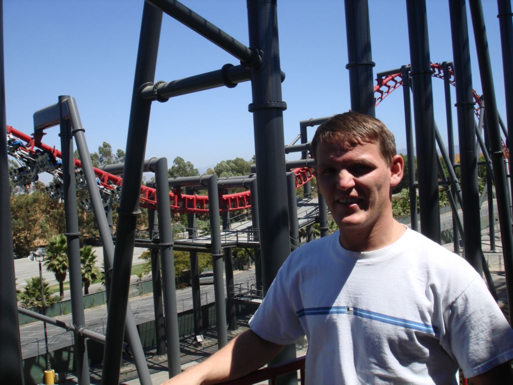 We are at Six Flags place in Los Angeles